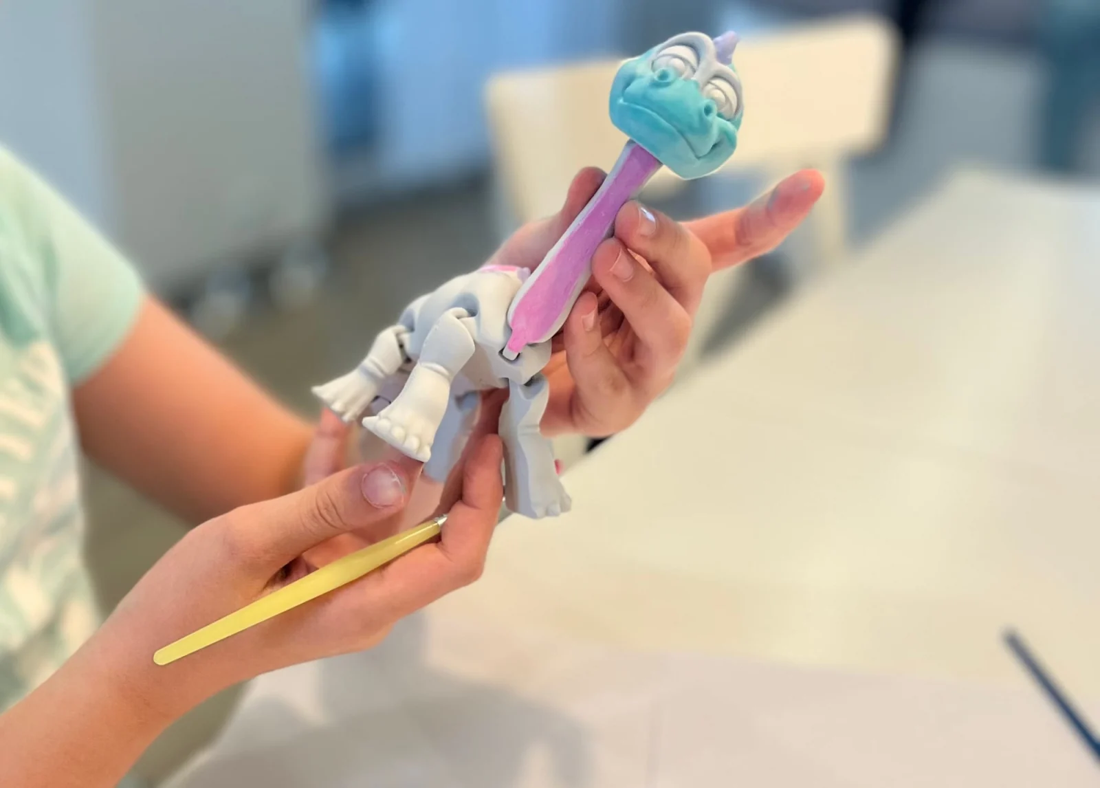 Ručně vybarvená 3D tištěná figurka